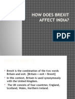 How Does Brexit Affect India?