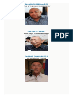 Digong Cabinet Members