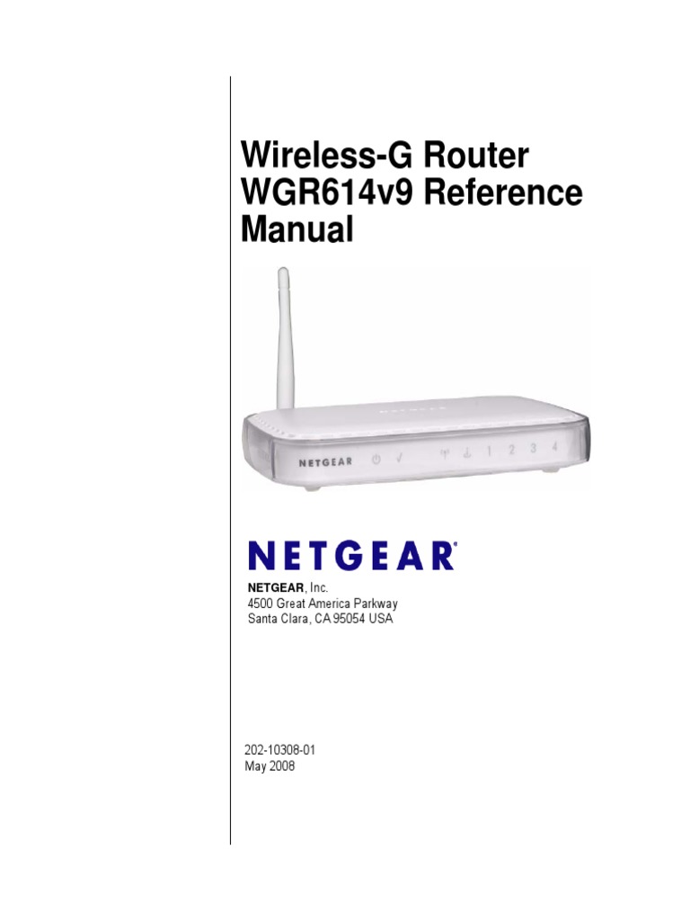 Netgear WGR614v9 UM 14may08 Reference Manual | PDF | Ip Address ...