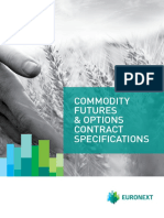 Commodity Futures & Options Contract Specifications