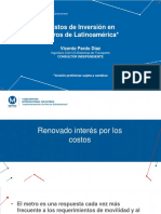 2. Costos de Inversión en Metros Latinomaricanos Metro de Santiago1