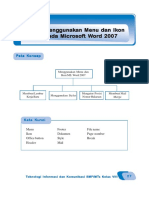 TIK Kelas 8. Bab 2. Menggunakan Menu Dan Ikon Pada Microsoft Word 2007