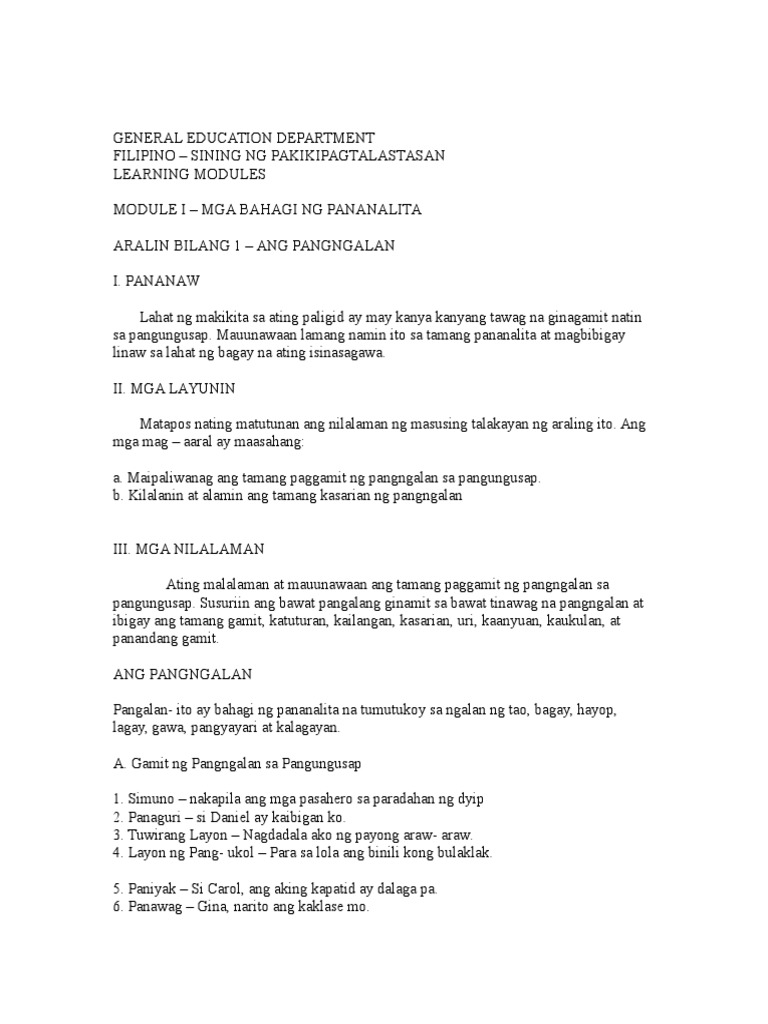 General Education Department PDF