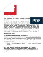 Dichiarazione Esame Ed Approvazione Rendiconto Di Gestione Esercizio Finanziario 2015 - PSI Sommatino