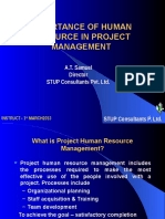 Importance of Human Resource in Project Management