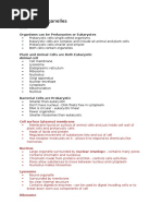 Cells and Organelles