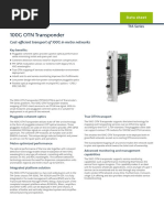 100G OTN Transponder: Cost-Efficient Transport of 100G in Metro Networks