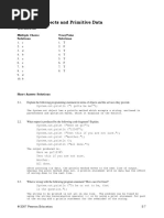 Chapter 2: Objects and Primitive Data: Solutions