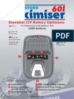 Essential 12V Battery Optimiser User Manual