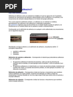 Adhesivos - Tipos - Clasificacion