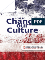  How to Change Our Culture