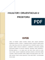 Prostor I Orijentacija U Prostoru