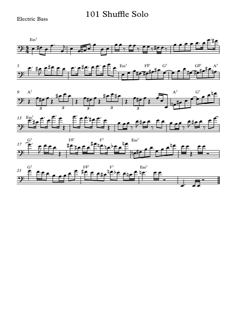 Bass 101 Final | PDF