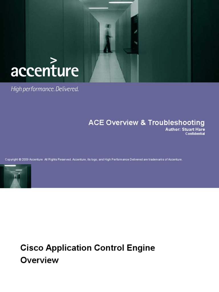 ACE Overview & Troubleshooting v2.0 | PDF | Load Balancing (Computing ...