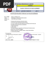 Notulen Rapat Tinjauan Manajemen