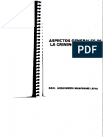 Aspectos Generales de La Criminologia PDF