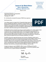 Rep. Aguilar's TIGER Grant Letter of Support For The Redlands Passenger Rail Project (RPRP)