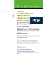 Laporta, P. (2009) Reinterpretar a Las Organizaciones Agropecuarias