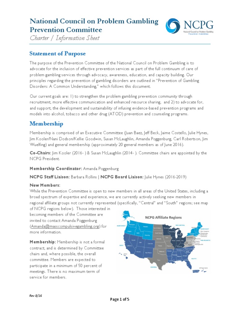 NCPG Prevention Committee: About Us | PDF | Business | Social Science
