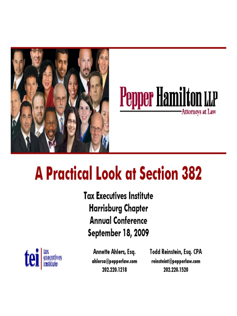 Understanding Section 382 Tax Limitations | PDF | Preferred Stock | Stocks