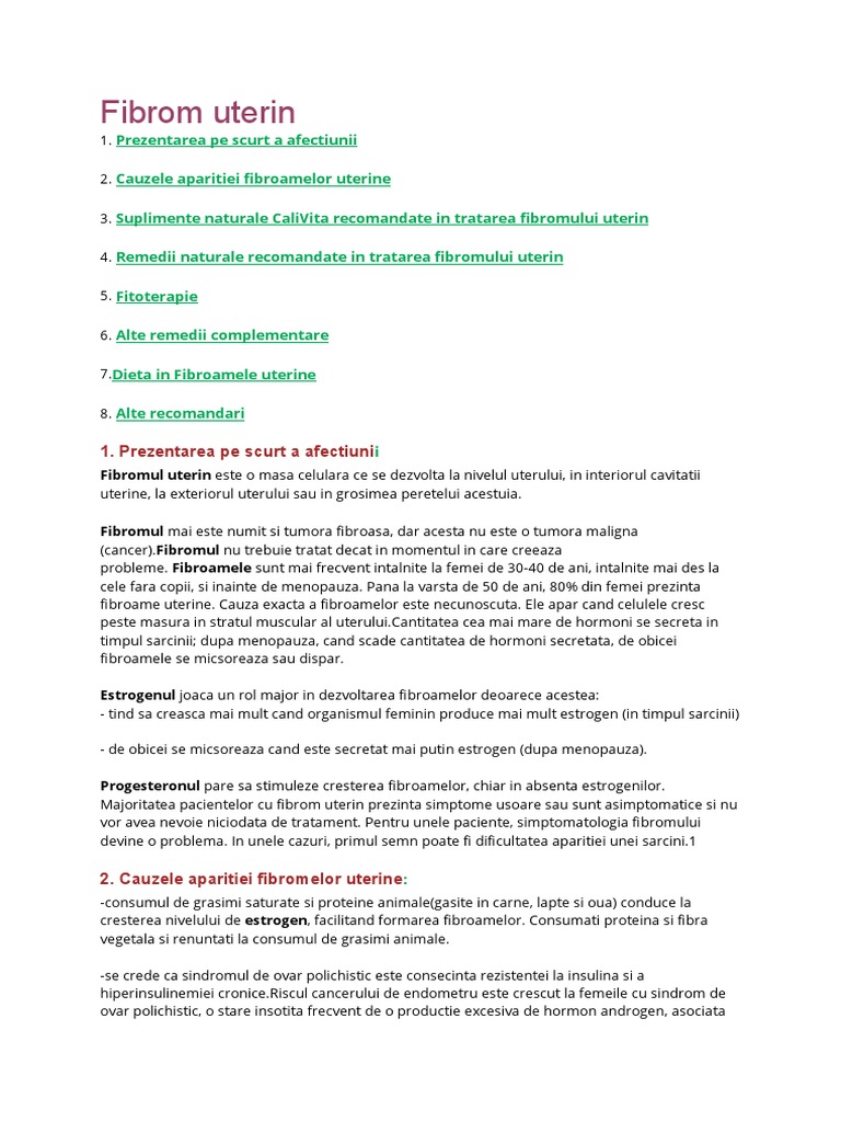 Fibrom Uterin | PDF