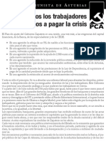 Al final somos los trabajadores los que vamos a pagar la crisis