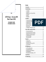 CPO-N 6-10KR Rack Tower User Manual