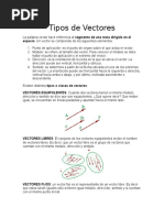 Tipos de Vectores en Física | PDF