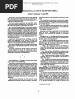 Status of South West Africa