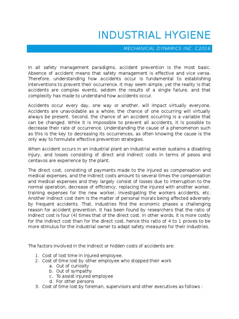 Industrial Hygiene Personal Protective Equipment Ventilation