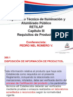 Requisitos de Productos Para Iluminacion Segun Retilap.ppt