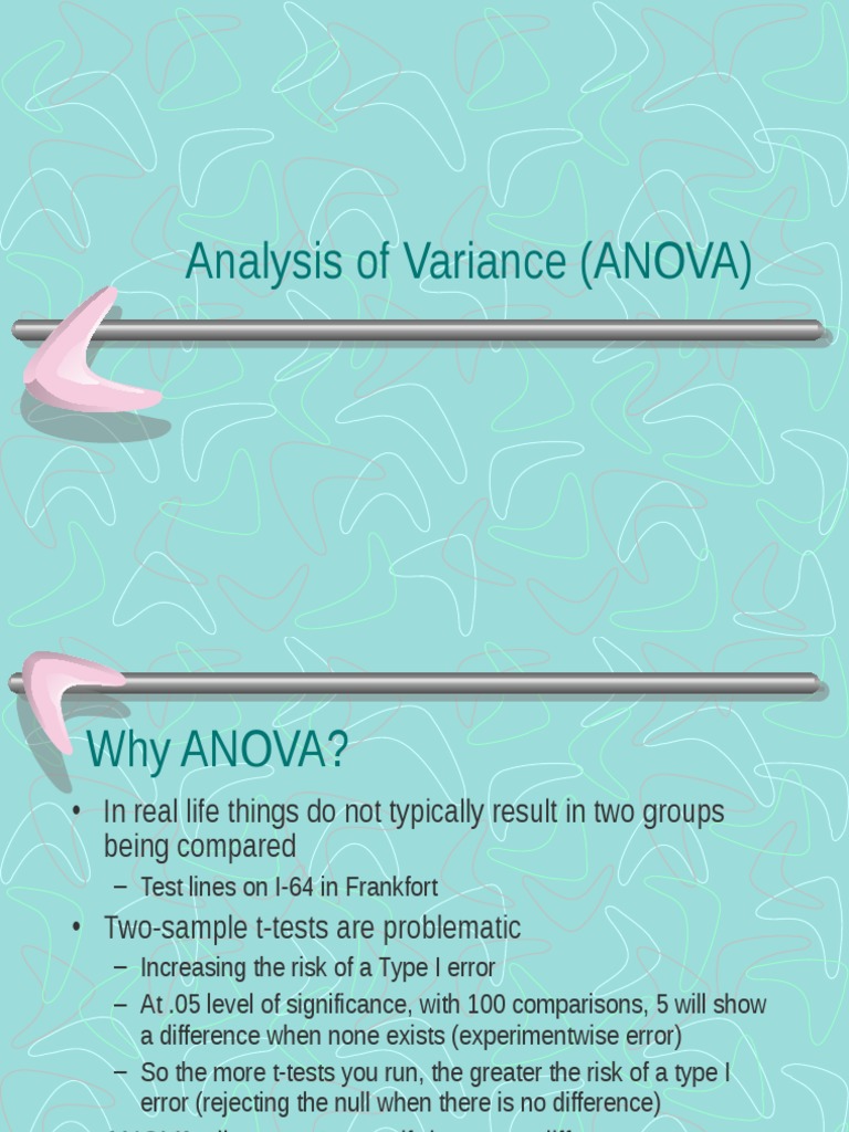 Understanding ANOVA: Key Concepts and Applications | PDF | Analysis Of ...