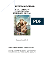 San Antonio de Padua, Espiritualidad y Pensamiento - Patricio Grandon Z