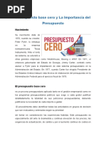 Que Es El Presupuesto Base Cero Presupuesto Economias