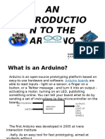 AN Introductio Ntothe Arduino: Name: R.R.R.B.P.W.S.S.Palihawadan A Reg. No: 413338900