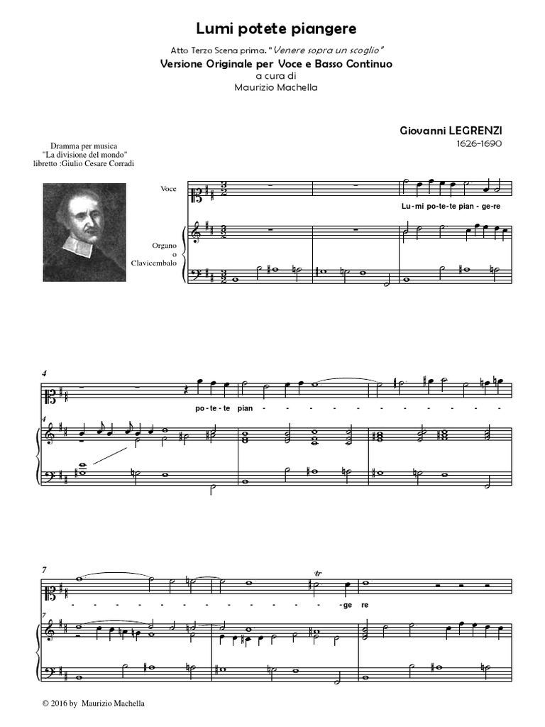 Lumi Potete Piangere PDF | PDF | Opéra | Musique italienne