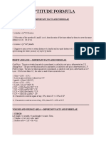 Aptitude Formula: Time and Distance - Important Facts and Formulae