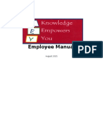 employee manual august 15