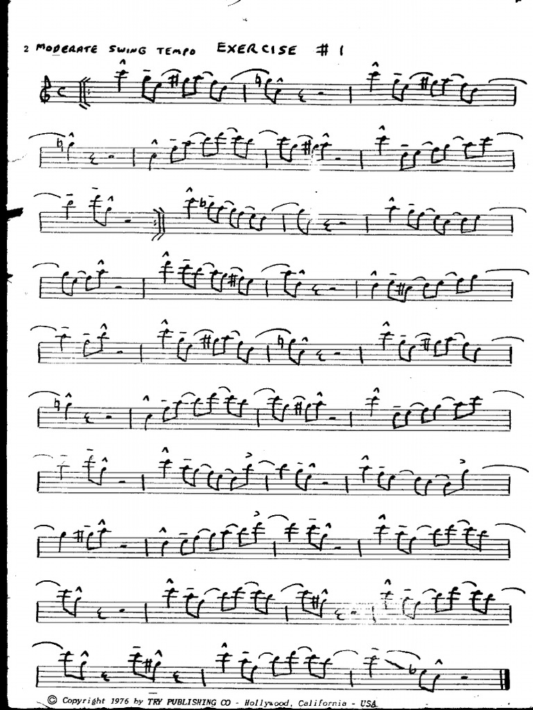 Lenny Niehaus - Basic Jazz Conception For Saxophone Vol 2 PDF | PDF