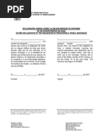 Download Sworn Declaration Form for Schengen Visa Application by TouristVisaBookings SN319526170 doc pdf