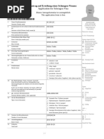 Sample Online Visa Application Form