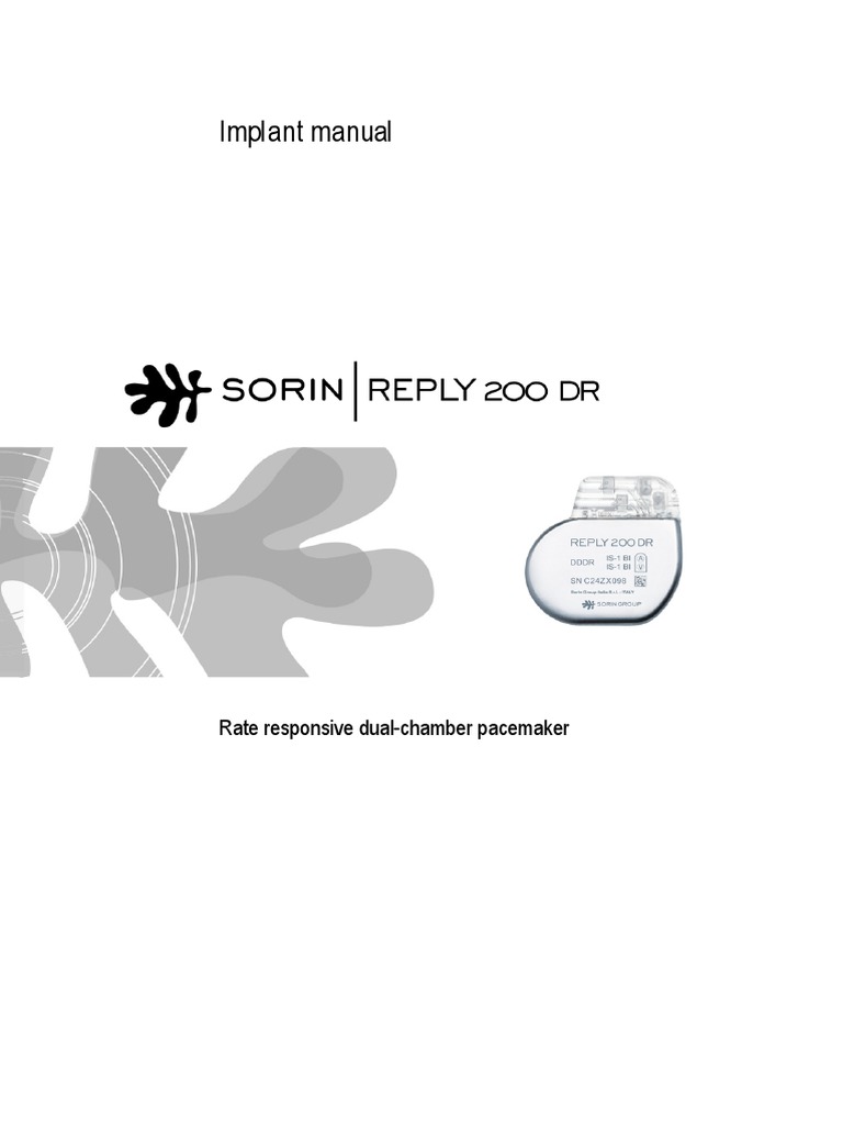 Rate-Responsive Dual-Chamber Pacemaker Guide | PDF | Artificial Cardiac ...