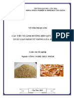 Các yếu tố ảnh hưởng đến quy trình sản xuất gạo mầm từ giống lúa Jasmine