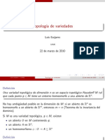 Caracateristica de Euler - Variedades PDF