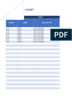 Asset Tracking Template