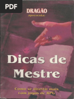 Dicas de Mestre