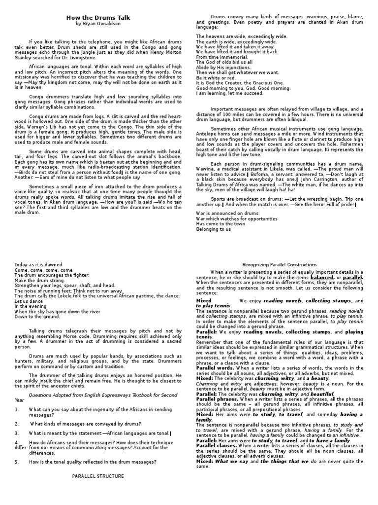 How African Drums Communicate The Ingenious Use of Drum Language to