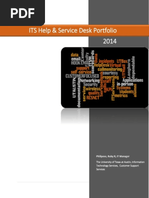 ITS Help Service Desk Portfolio 2015