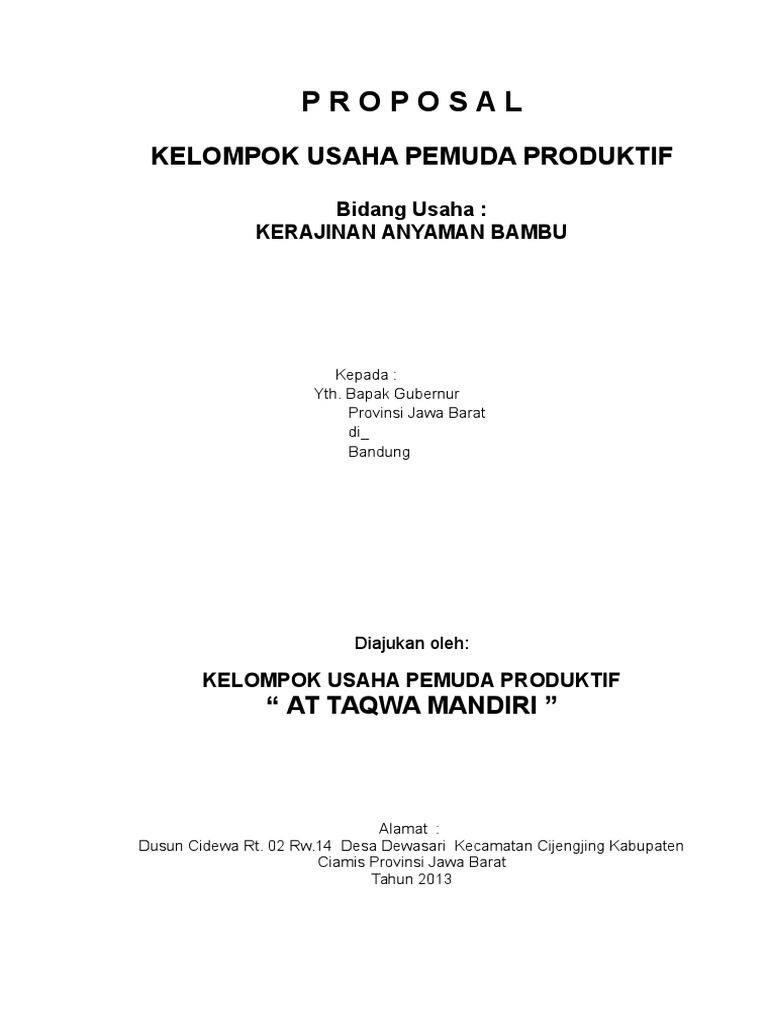 Kupp Anyaman Bambu Docx