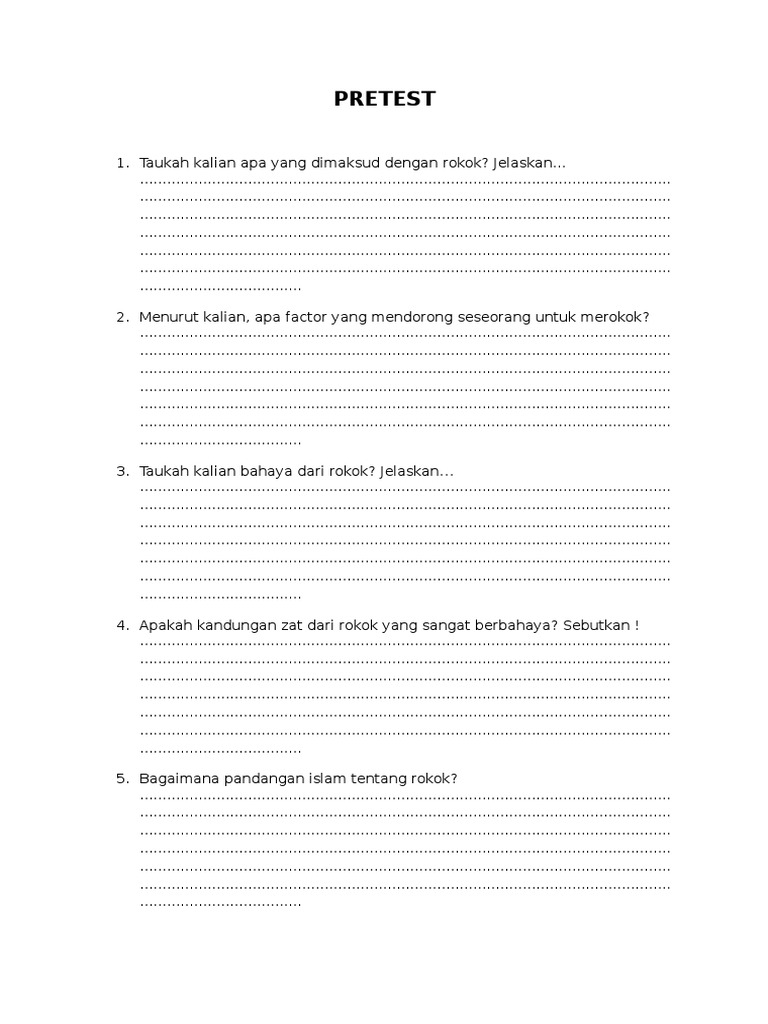 Pemahaman dan Bahaya Rokok dalam Islam | PDF